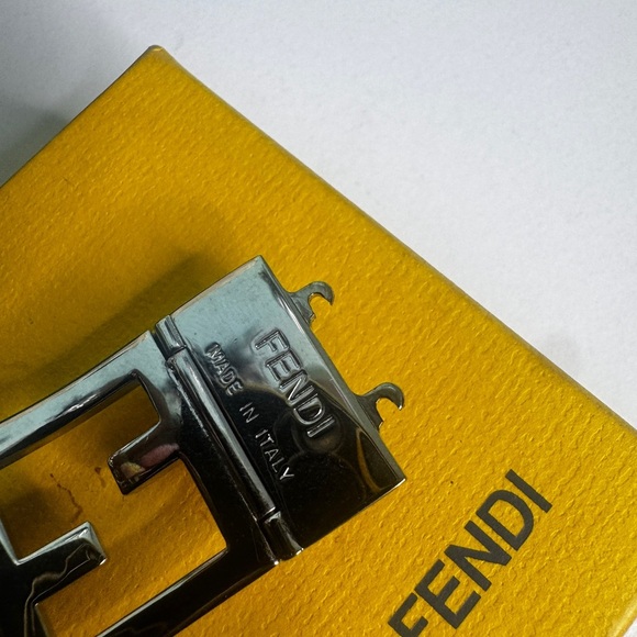 Fendi Silver FF Cutout Bracelet - Picture 4 of 5